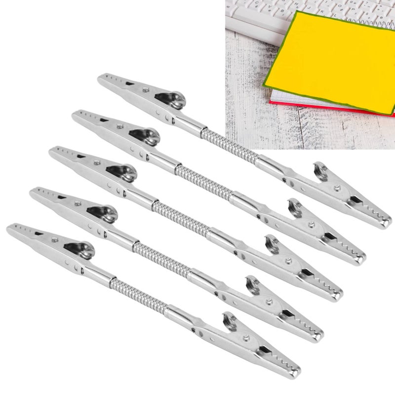 GLOGLOW Double Head Alligator Clip  Bendable Double Head Memo Clip Metal Strong Clip Photo Holder for Crafts DIY Card PhotoClip Photo Holders - Image 4